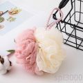 SPL-Bath Ball Duel Colors Bath Tubs Towel Scrubber Body Cleaning Mesh Shower Flower Home Travel Toiletry 11cm. 