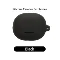 for QCY MeloBuds N20 Earphone Case Solid Color Silicone Soft Shell Washable Protective Cover.