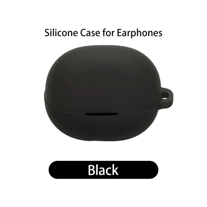 for QCY MeloBuds N20 Earphone Case Solid Color Silicone Soft Shell Washable Protective Cover
