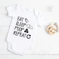 0-24M Toddler Cotton Rompers Unisex Baby Clothes EAT SLEEP POOP Jumpsuit Lovely Girls Outfits Infant Boys Bodysuits.