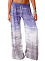 Women's Lounge Pants Loose Lace Up Casual Pants Gradient Tie-Dye Printed Yoga Sport Long Pnats Wide Leg Pants. 