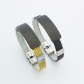 In Stock Can Carve Writing DIY Stainless Steel Simple Titanium Steel Bracelet Men's European and American Fashion Metal Bracelet Couples Bracelet.