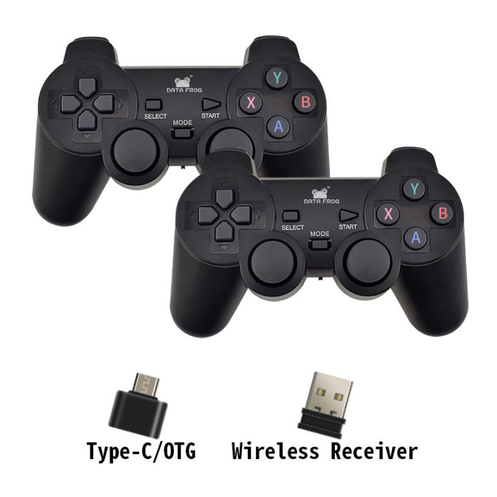 2 Players 2.4G Wireless Game Gamepad Controller Durable For Android Smart Phone Joystick For Android TV Box For PC Joysticks