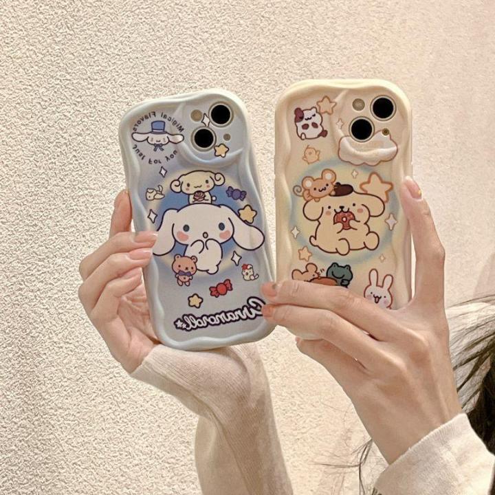 Phone%20Case%20For%20Iphone%2011%2012%2013%2014%2015%20Pro%20Max%207%208%20Plus%207Plus%20XR%20Cover%20Cinnamoroll%20Melody%203D%20Wavy%20Curved%20Edge%20Luck%20Melody%20Hey%20Kuromi%20Cute%20Soft%20Casing%20Cartoon%20Full%20Protection%20Silicone%20TPU%20Shockproof%20Camera%20Protective%20-%20Image%204