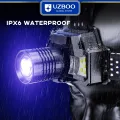 UZBOO Headlamps Super Bright Headlight Digital Display Headlamp Flashlight Intelligent Wave Sensing Headlights Charging For Phone Waterproof For Running Fishing Wild Adventure. 