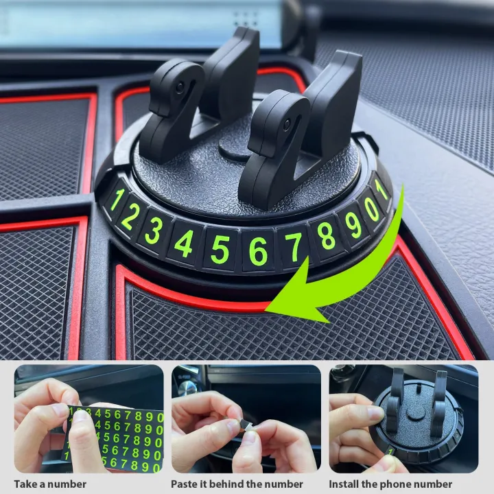 Car%20Dashboard%20Multifunctional%20Non%20Slip%20Anti%20Skid%20PVC%20Pad%20Mat%20with%20Mount%20Phone%20Holder%20-%20Image%202