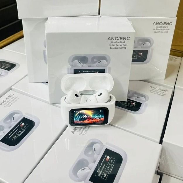 Airpods Pro With Screen Display ANC ENC Dobble Dark Touch Control Noise  Reduction Bluetooth Headphone Airpods Pro Display