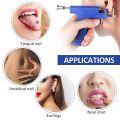 Nose Ear Piercing Safe Sterile Easier Iron Piercing Gun Earring  Set Tool Machine. 