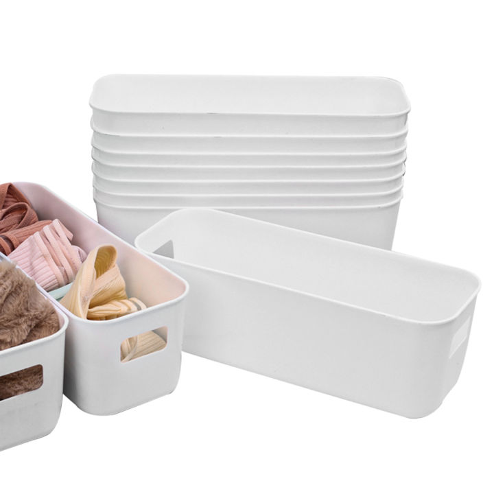 1/3pcs Desktop Storage Box Dormitory Sundries Plastic Cosmetic Storage Box Bathroom Kitchen Sorting Storage Basket Bins