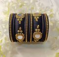 Reshmi Bangles Silk Thread with Mirror Sutar Churi For Girls and Women.
