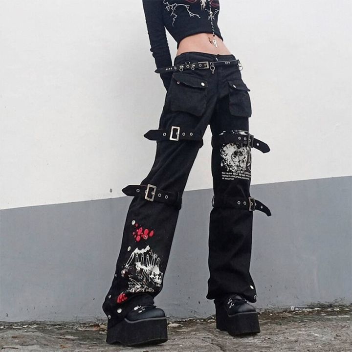 Gothic%20Cargo%20Pants%20Women%20Streetwear%20Punk%20Style%20Print%20Low%20Waist%20Jeans%20Black%20Denim%20Trousers%20Buckle%20Pockets%20Aesthetic%20Pantalones%20-%20Image%202
