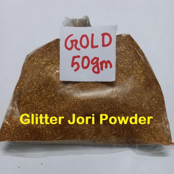 50gm GOLD Glitter Jori Powder 50gm Golden JORI Colorful Powder Glitter Colors For Holy Party Festival Rituals RAG Day DOL Purnima