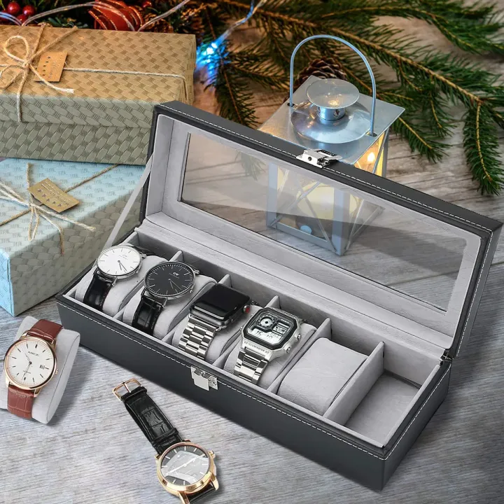 6%20Slot%20Luxury%20Watch%20Box%20with%20Attractive%20Display%20Case,%20Creative%20Design%20for%20Storage%20and%20Gift%20Use%20-%20Image%203