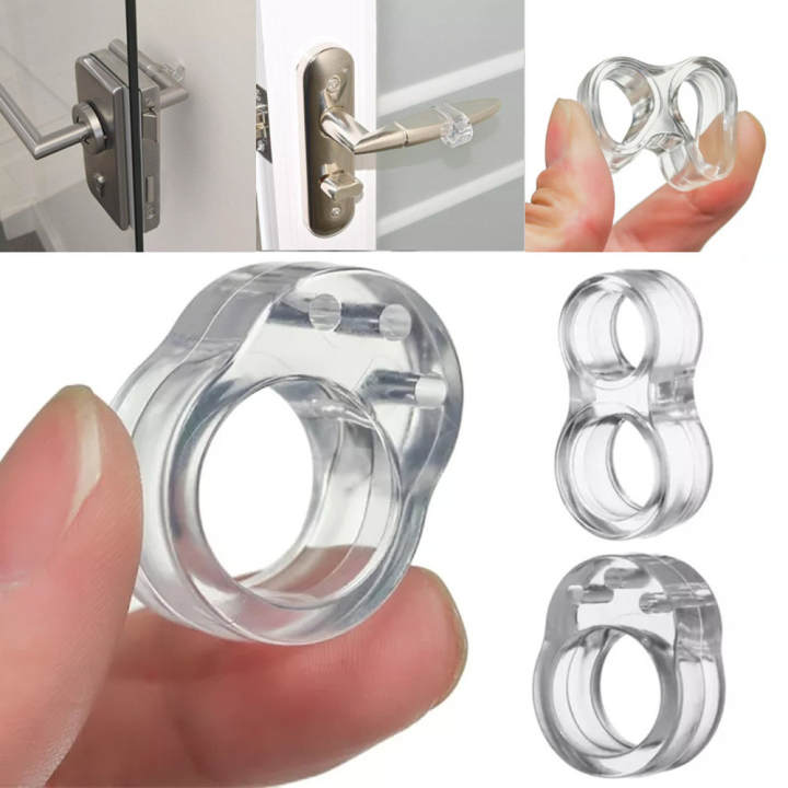 1/4%20Pcs%20Silicone%20Door%20Stopper%20Anti-collision%20Ring%20Door%20Handle%20Buffer%20Wall%20For%20Protector%20Transparent/White%20Shockproof%20Pad%20Home%20Supply%20-%20Image%206