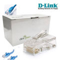 D-Link Cat 6 RJ45 Cable Connector Pack Of 100 Pieces.