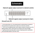 8CHs POE 1000M Gigabit Network Cable Signal Lightning Arrester RJ45 Camera Thunder Multi Port Monitoring Surge Protector.