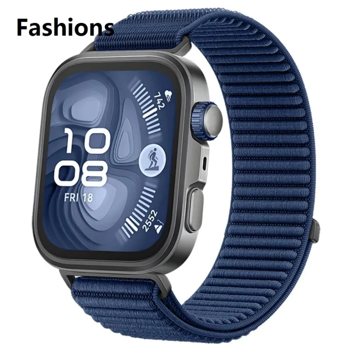 Fashions%20Nylon%20Braided%20Strap%20for%20Huawei%20Watch%20Fit%204/4%20Pro%20sports%20comfortable%20breathable%20wristband%20for%20Huawei%20Watch%20Fit%203%20Accessories%20belt%20-%20Image%202