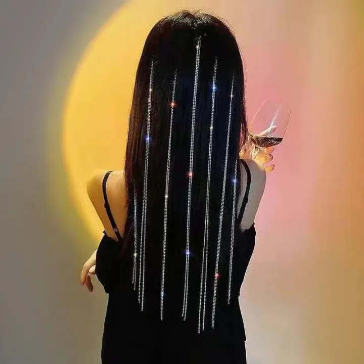 Girls%20Strand%20Crystal%20Extension%20Gift%20Women%20For%20Ponytails%20Bling%20Clips%20Accessories%20Decorative%20Chains%20Rhinestone%20Hair%20-%20Image%207