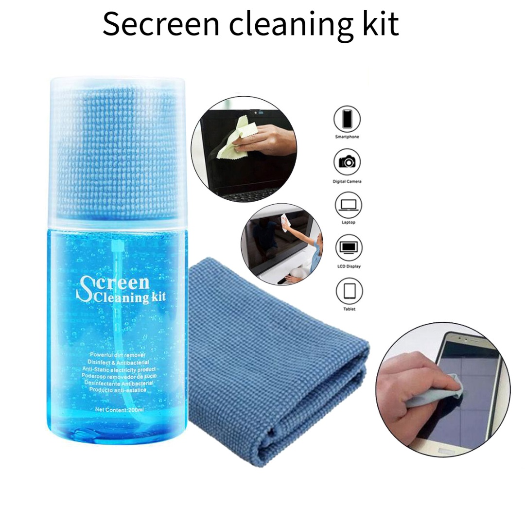 200ml Screen Cleaner for DSLR Camera, TV, Computer Monitor, Laptop, Sunglass & Tv- Blue