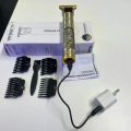 T9 Vintage USB 6500 charging cable with Rechargeable Hair Trimmer metal body Electric Hair Clipper Haircut Machine For Men.