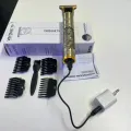 T9 Vintage USB 6500 charging cable with Rechargeable Hair Trimmer metal body Electric Hair Clipper Haircut Machine For Men.