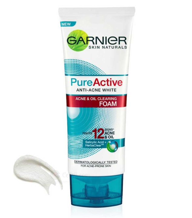 100 ml Garnier Pure Active clearing foam International Thailand product used for male female
