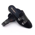 Velvet Half Shoe For Men Black Blue - Shoe - Shoe BY Marvel Fashions.