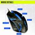 RGB Mouse Gaming Design TWolf V1 Wired RGB Gaming Mouse Affordable Choice For Gamers In Bangladesh Supports Laptop Desktop Gaming PC Computer Mouse. 