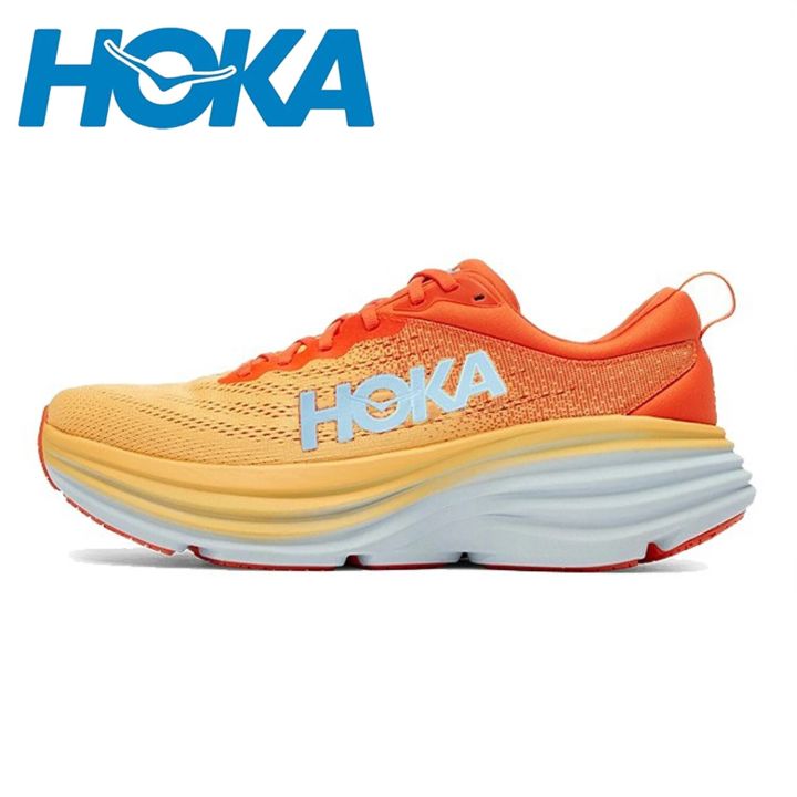 HOKA Bondi 8 Road Running Shoes Lightweight Cushioning Long