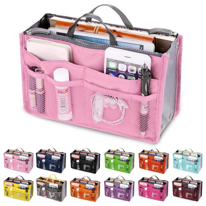 Make Up Organizer Insert Bag For Handbag Travel Inner Purse Portable Cosmetic Bags Women Organizer Insert Bags