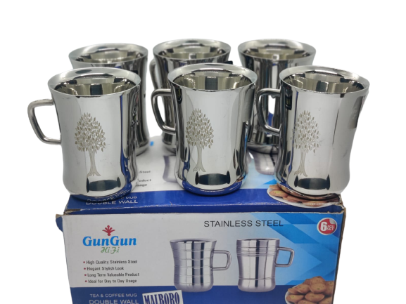 GunGun Double Layer Stainless Steel Tea & Coffee Cup