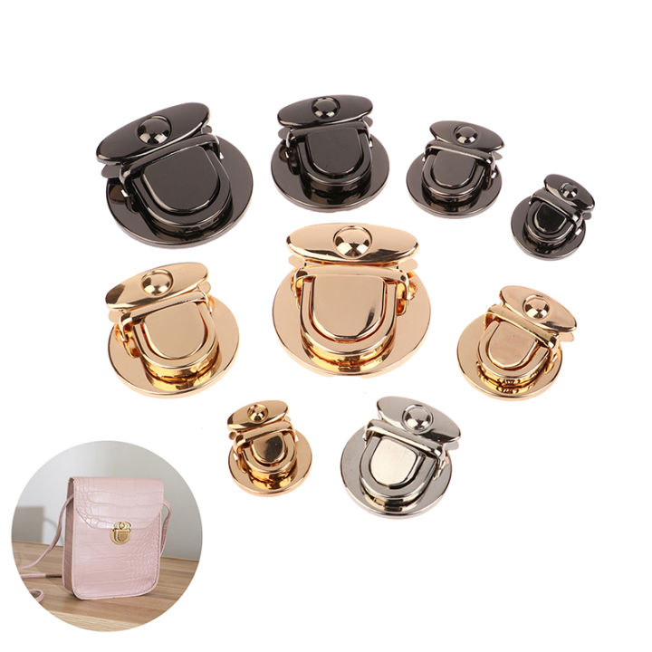 Closures Snap Clasps Craft DIY Metal Lock Bag Case Buckle Clasp For Handbags Shoulder Bags Purse Tote Hardware Accessories Huiye