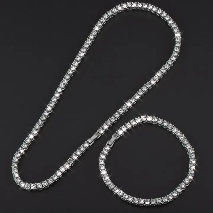 (New)4mm%201%20Row%20hiny%20Tenni%20Chain%20Neclace%20Men%20Hip%20Hop%20Iced%20Out%20Bling%20CZ%20Necllace%20Jewelry%20Gold%20ilver%20Color%20Charm%20Gift%202021%20-%20Image%203