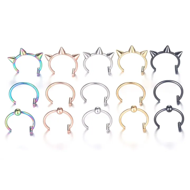 3PCS/Lot%2018G%20Piercing%20Lip%20Ring%20Punk%20Style%20Stainless%20Steel%20Labret%20Clip%20Body%20Piercing%20Jewelry%20for%20Unisex%20-%20Image%204