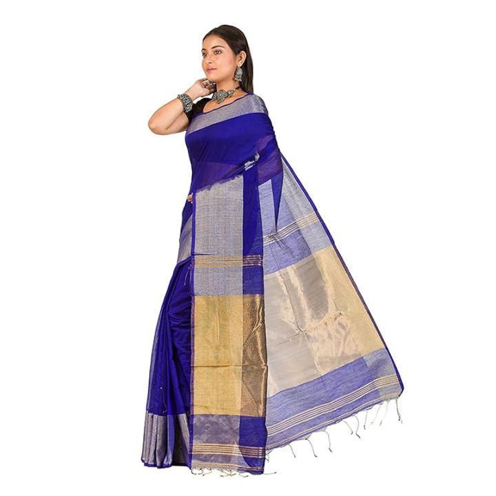 Half%20Silk%20Jamdani%20Saree%20Without%20Blouse%20Piece.%20-%20Image%204