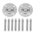 Stainless Steel Mount Anchor & Bolts Ceiling Buckle Hook Fixed Disc for Yoga H ck.