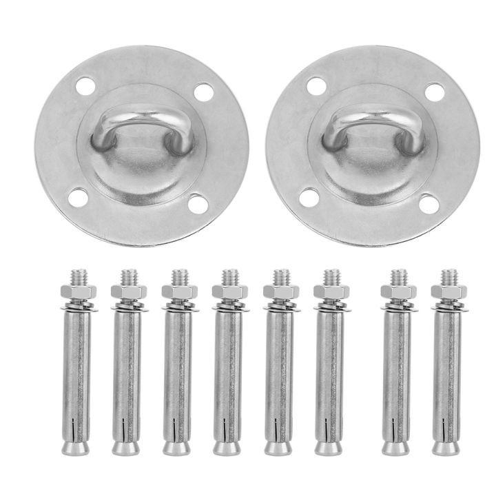 Stainless Steel Mount Anchor & Bolts Ceiling Buckle Hook Fixed Disc for Yoga H ck