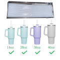 【Customer favorite】 6 Pack Replacement Straws Compatible Stanley 40oz Tumbler Plastic Reusable For Travel Tumbler Ice Cup Straw Set-Cola Kids. 