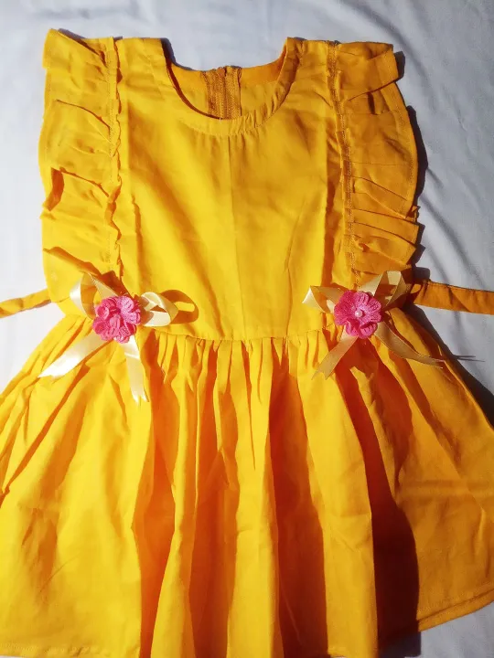 Baby%20girls%20fashionable%20cotton%20%20dress%20for%201%20to%207%20years%20babies%20-%20Image%204