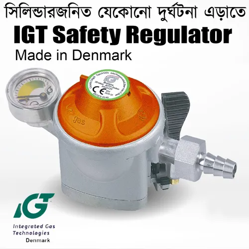 LPG Safety Device IGT with Meter Display Regulator (22mm)
