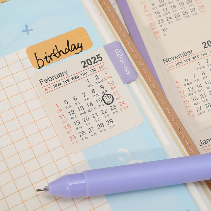 1/2%20Set%20Calendar%20Index%20Sticker%20Month%20Stickers%20Tabs%20Planner%20Adults%202024%20Adhesive%20Bookmark%20Date%20Planners%20-%20Image%206