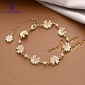 Indispensable -Fashion sweet daisy flower bracelets personality minimalist flower bracelet adjustable women jewellery- Innovative. 