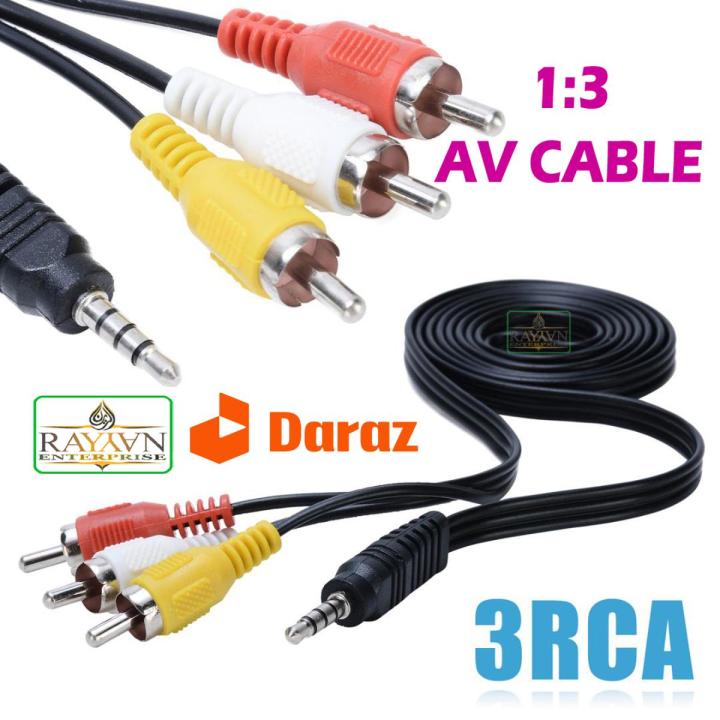 1:3 AV Cable For Connecting Android TV Box To CRT TV