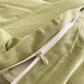 New Cashmere Four-Piece Set Olive Green Quilt Cover Bed Sheet Dorm Bedding Affordable luxury style. 
