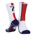 Football Yellow Number 10# 7# Blue Adult Football Socks Men's Sports Short Socks Outdoor Running Fast-drying Breathable Non-Slip. 
