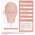 4D Eyelash Extension Lashes Grafting Practice Mannequin Head Training Tools with Makeup Teaching Makeup Tools. 