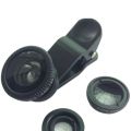 【YIYANGMAOYI111】Mini Clip-on Cell Phone Camera Lens Kit Fish Eye Lens + 0.67 X Wide Angle + Macro Lens For Smart Phones. 