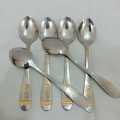 AYD 6 pcs stainless steel Tea spoon golden color design 15cm long Tea spoon.