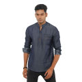 Navy Blue Denim Katua - Denim Shirt For Men - Katuya for Men. 