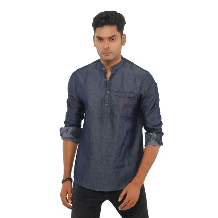 Navy%20Blue%20Denim%20Katua%20-%20Denim%20Shirt%20For%20Men%20-%20Katuya%20for%20Men%20-%20Image%202